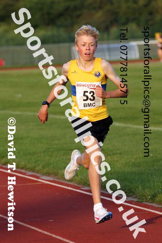 BMC 1500 metres, BMC, Chester le Street, July 19th. Photo: David T. Hewitson/Sports for All Pics